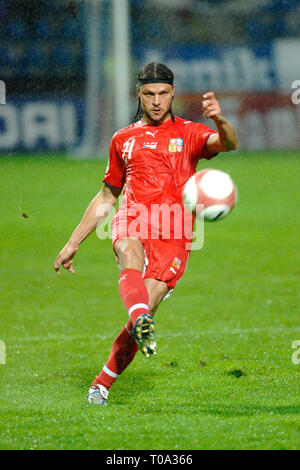 7 Ottobre 2006 - Liberec, Repubblica Ceca - Repubblica Ceca ''A'' vs San Marino ''A'', 7:0, Gruppo D partita di qualificazione a Euro 2008, 7.10.2006, Liberec, CZE. Tomas Ujfalusi. Foto Slavek Ruta (credito Immagine: © Slavek Ruta/ZUMA filo) Foto Stock