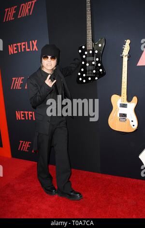 Los Angeles, CA, Stati Uniti d'America. Xviii Mar, 2019. HYDE presso gli arrivi per lo sporco Premiere su NETFLIX, ArcLight Hollywood Glossari Affini Dome, Los Angeles, CA Marzo 18, 2019. Credito: Elizabeth Goodenough/Everett raccolta/Alamy Live News Foto Stock