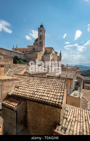 Palazzo Ducale, Urbino città storica, Provincia di Pesaro e Urbino, Italia Foto Stock