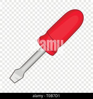 Meno icona raffigurante un cacciavite, stile cartoon Illustrazione Vettoriale