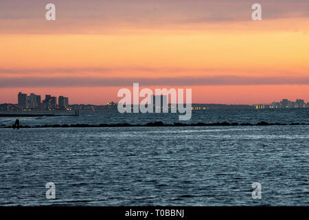 Sunrise over Garden City South Carolina, STATI UNITI D'AMERICA Foto Stock