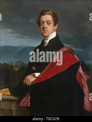 "Ritratto del Conte Nikolay Guryev'. Francia, 1821. Dimensioni: 107x86 cm. Museo: Membro Hermitage di San Pietroburgo. Autore: Jean-Auguste-Dominique Ingres . JEAN Auguste Dominique Ingres. Foto Stock