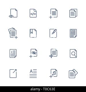 Icona carta, icona documento, vettoriale EPS10 Illustrazione Vettoriale
