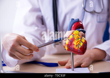 Arab medico donna che lavorano nella Clinica Foto Stock