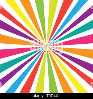 Grafica creativa la striscia colorata su sfondo bianco Illustrazione Vettoriale