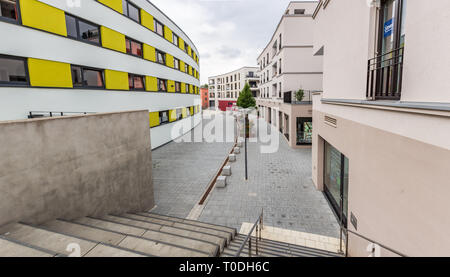 SCHWEINFURT, Germania - circa agosto, 2018: il paesaggio urbano di Schweinfurt in Germania Foto Stock