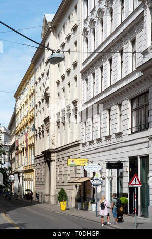 Österreich, Wien 1, Habsburgergasse Foto Stock