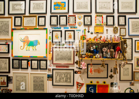 Österreich, Klosterneuburg, Maria Gugging, arte/Brut Center Gugging, Kunstwerke von Johann Garber Foto Stock