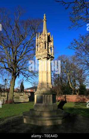 Il memoriale di guerra a St Wulframs chiesa parrocchiale, Grantham town, Lincolnshire, England, Regno Unito Foto Stock