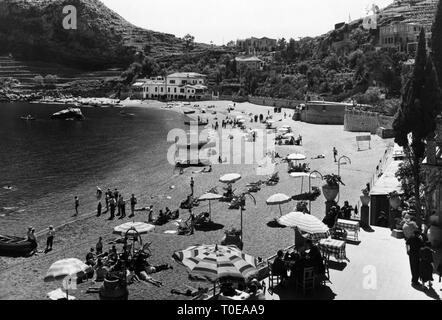 L'Italia, sicilia, Taormina mazzarò, 1950 Foto Stock