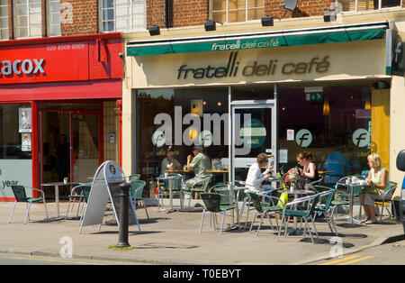 La Fratelli Deli Cafe, in London, Londra Foto Stock