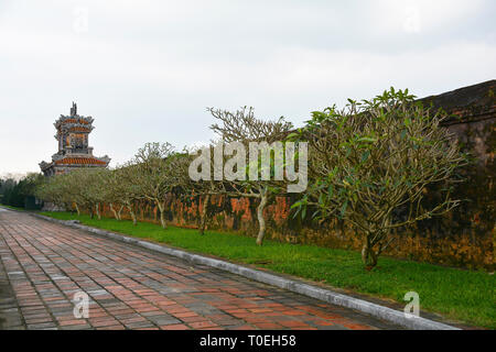 Un edificio entro il Dien Tho residenza in città imperiale, tonalità, Vietnam Foto Stock