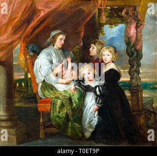 Sir Peter Paul Rubens, Deborah Kip, moglie di Sir Balthasar Gerbier, e i suoi figli, ritratto, c. 1629-1630 Foto Stock