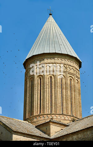 Le foto e le immagini della cupola del medievale Alaverdi St George Cattedrale e il complesso del convento, XI secolo, vicino a Telavi, Georgia (paese). A 5 Foto Stock