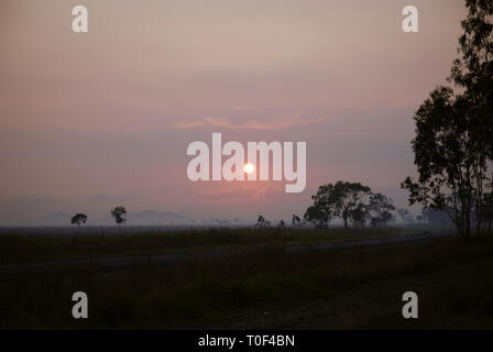 Australia paesaggi. Strade, deserto, prati, trasporti, paesaggi Foto Stock