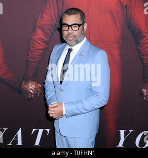 New York, New York, Stati Uniti. 19 marzo 2019. 19 marzo 2019 - New York, New York - Jordan Peele alla Universal Pictures ''US'' Premiere al Museum of Modern Art di Midtown. Credito fotografico: LJ Fotos/AdMedia Foto Stock