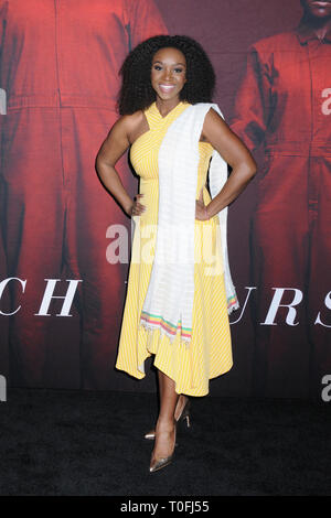 New York, New York, Stati Uniti. 19 marzo 2019. 19 marzo 2019 - New York, New York - Saycon Sengbloh alla Universal Pictures ''US'' Premiere al Museum of Modern Art di Midtown. Credito fotografico: LJ Fotos/Admedia Foto Stock