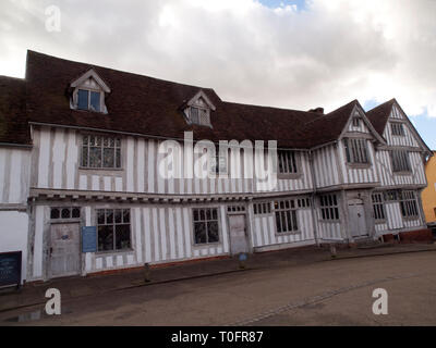 La Guildhall di Corpus Christi in lana medievale città di Lavenham in Suffolk Foto Stock