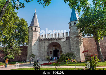 Istanbul, Turchia, 4 Luglio 2007: Palazzo Topkapi Foto Stock