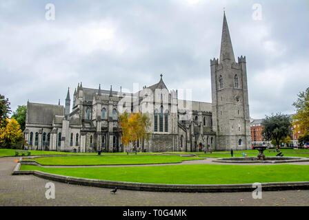 Dublino, Irlanda, 24 Ottobre 2012: la Cattedrale di San Patrizio Foto Stock