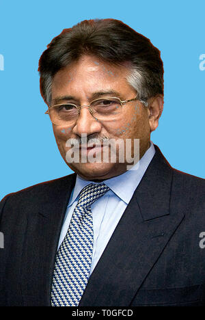 Pervez Musharraf - *11.08.1943; generale e presidente del Pakistan dal 2001 al 2008. Ritratto di 2008. Foto Stock