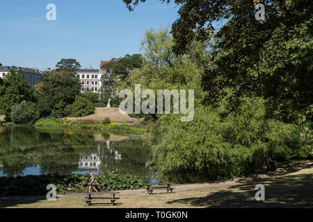 Danimarca, Copenaghen, Orstedsparken Foto Stock