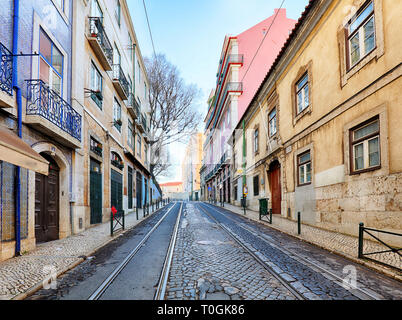 Strada di Lisbona, Alfama, nessuno Foto Stock