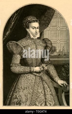 'Mary, Regina di Scozia,', 1881. Creatore: sconosciuto. Foto Stock