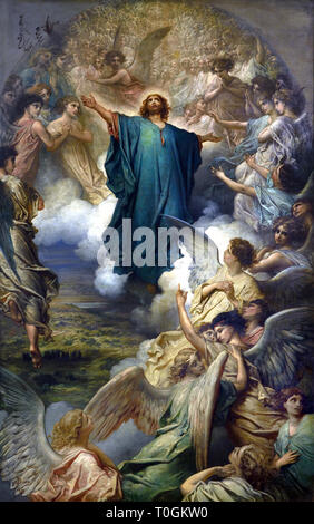 L'Ascensione 1897 Gustave Doré 1832 - 1883 francese, Francia. ( L'Ascensione di Cristo si conclude l'opera di Gesù sulla terra con la sua entrata nella sfera celeste dopo la sua crocifissione e resurrezione. ) Foto Stock