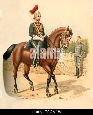 "Il 6° reggimento di cavalleria (ussari, Canada)', 1890. Creatore: Godfrey Douglas Giles. Foto Stock