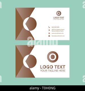 Brown best Business Card Template Illustrazione Vettoriale