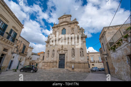 Lecce, Puglia, Italia - Chiesa di Santa Maria della Provvidenza o delle Alcantarine. Cattolica chiesa romana (chiesa). Una regione della Puglia Foto Stock