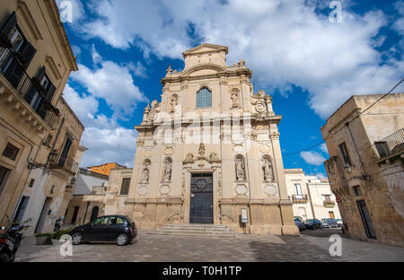 Lecce, Puglia, Italia - Chiesa di Santa Maria della Provvidenza o delle Alcantarine. Cattolica chiesa romana (chiesa). Una regione della Puglia Foto Stock