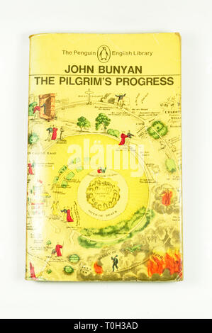 Il Pinguino inglese edizione della libreria dei pellegrini dei progressi compiuti da John Bunyan Foto Stock