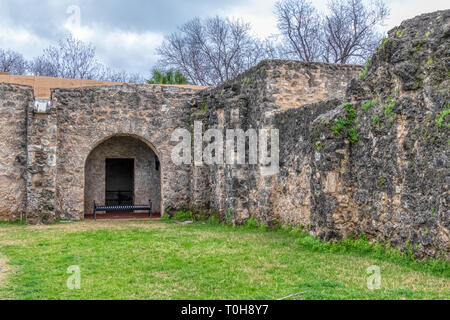 San Antonio Mission Trail: Missione Concepcion Foto Stock