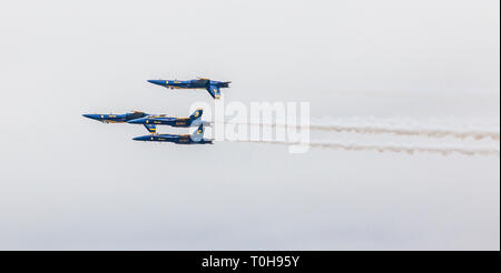 2018 Wings Over Houston Air Show in Houston, Texas. In primo piano gli articoli inclusi Blue Angels e aviazione altri programmi correlati. Foto Stock