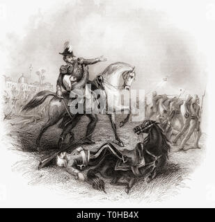 La morte di Sir Henry Montgomery Lawrence, India, Asia Foto Stock