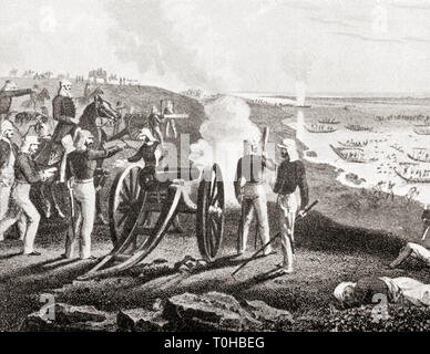 Vincent Eyre all assedio di Arrah durante la Ribellione indiana del 1857 Foto Stock