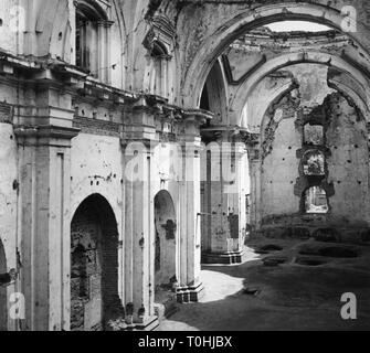 Geografia / viaggi, Guatemala Antigua, chiese, le rovine della chiesa di San Francisco, distrutta nel terremoto 1773, vista interna, sessanta, Additional-Rights-Clearance-Info-Not-Available Foto Stock