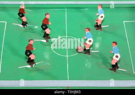 Gioco, calcio balilla, Germania, 1930, Additional-Rights-Clearance-Info-Not-Available Foto Stock