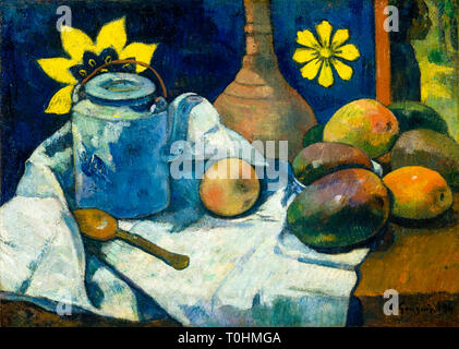 Paul Gauguin, Still Life con teiera e frutta, pittura, 1896 Foto Stock