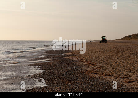 Spiaggia a Caister sul mare, Norfolk, Regno Unito Foto Stock