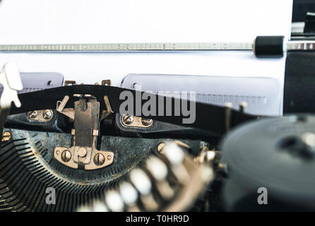 Vendemmia manuale dattiloscritto e pagina di carta Foto Stock