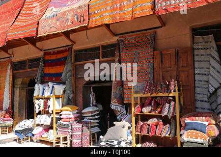 Souk Zrabia (tappetino mercato), Rahba Kdima, Medina, Marrakech, regione Marrakesh-Safi, Marocco, Africa del nord Foto Stock