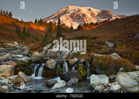 WA15988-00...WASHINGTON - Edith Creek in Edith Creek bacino di Mount Rainier National Park. Foto Stock