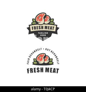 Abstract carni fresche illustrazione vettoriale modello di progettazione. Adatto per industria creativa, Multimedia, intrattenimento, educative, Shop, e di qualsiasi relativo Illustrazione Vettoriale