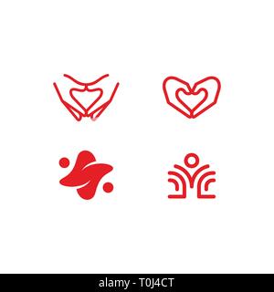 Abstract marchio sanitario illustrazione vettoriale modello di progettazione. Adatto per industria creativa, Multimedia, intrattenimento, educative, il negozio ed ogni rel Illustrazione Vettoriale