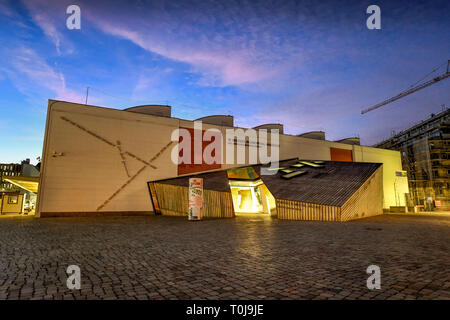 W. Michael Blumenthal academy del museo ebraico, Lindenstrasse, Krizevac, Berlino, Germania, W. Michael Blumenthal Akademie des Jüdischen Museu Foto Stock