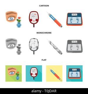 Occhio,glucometro,l'insulina,Libra,poveri,misurazione,l'iniezione,l'equilibrio,Vista,medical,siringa,electronic,cecità,cronica diabetici,,digital,cornea,analisi,ago,peso,pregiudizio,livello,liquido,sport,problemi,farmacia,PERDITA,ciechi,profilassi,misurare,visione,la dieta,trattamento,healthcare,medicina,mellito,il diabete,la salute,sintomo,malattia,impostare,vettore,icona,immagine,isolato,raccolta,design,l'elemento,graphic,segno vettori vettore , Illustrazione Vettoriale