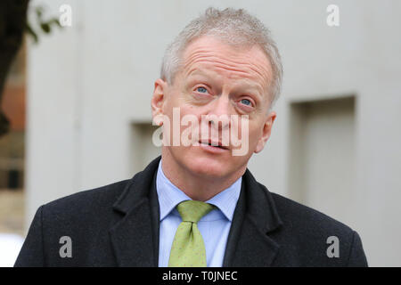 Westminster, Londra, Regno Unito. 20 Mar, 2019. Bracknell MP Phillip Lee in Westminster. Dr Phillip Lee ha rassegnato le dimissioni nel giugno scorso come Ministro della giustizia nel corso del governo di manipolazione Brexit. Credito: Dinendra Haria/Alamy Live News Foto Stock